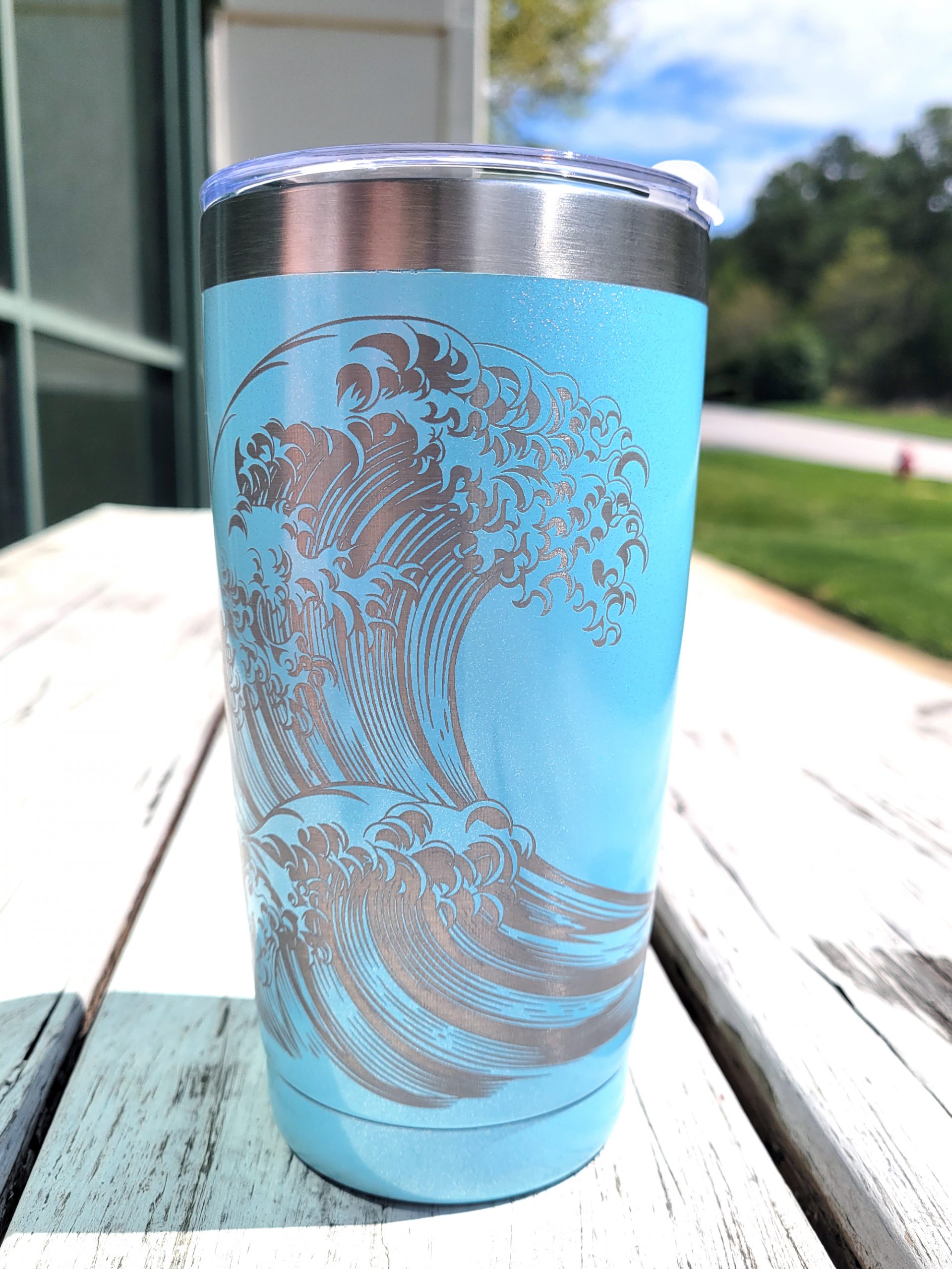 Mermaid and octopus tumbler