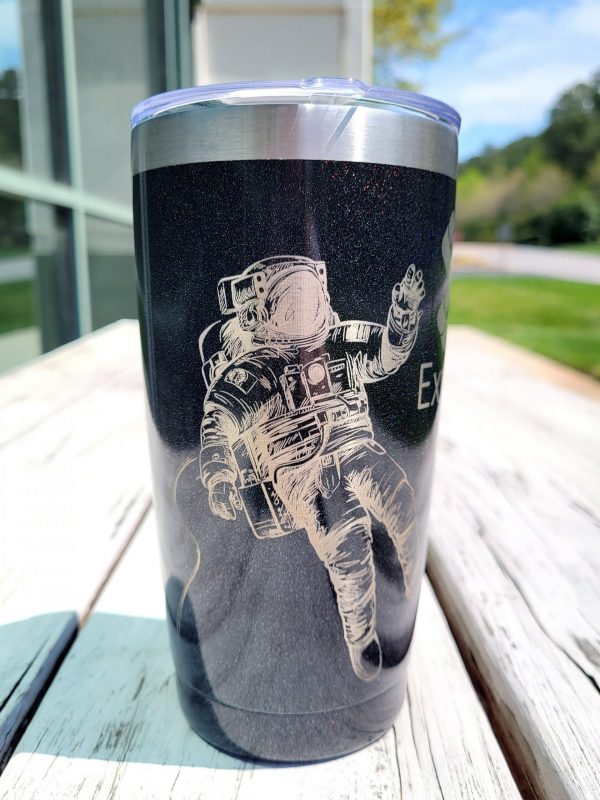 Custom Tumbler - Astronaut Floating in Space